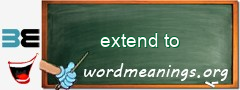 WordMeaning blackboard for extend to